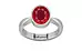 Sterling Silver Ruby Ring Rare Quality (R9)
