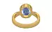 Gold Ceylon Blue Sapphire Ring Prime Quality (R9)