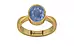 Gold Ceylon Blue Sapphire Ring Prime Quality (R9)