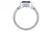 Sterling Silver Ceylon Blue Sapphire Ring Rare Quality (R9)