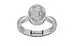 Sterling Silver Ceylon White Sapphire Ring Fine Quality (R9)