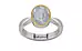GoldCap Ceylon White Sapphire Ring Fine Quality (R9)