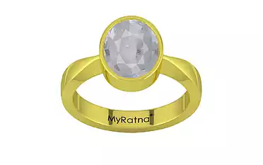 Panchdhatu Ceylon White Sapphire Ring Fine Quality (R9)