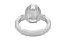 Sterling Silver Ceylon White Sapphire Ring Limited Quality (R9)