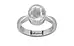 Sterling Silver Ceylon White Sapphire Ring Limited Quality (R9)