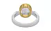 GoldCollet Ceylon White Sapphire Ring Limited Quality (R9)