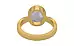 Gold Ceylon White Sapphire Ring Prime Quality (R9)