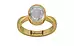 Gold Ceylon White Sapphire Ring Prime Quality (R9)