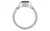 Sterling Silver Emerald Ring Fine Quality (R9)