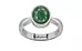 Sterling Silver Emerald Ring Fine Quality (R9)