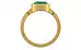 Gold Emerald Ring Rare Quality (R9)