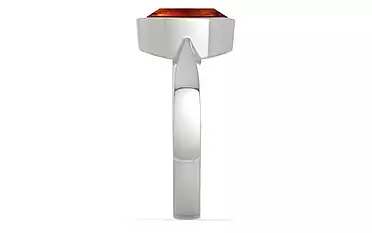 Sterling Silver Hessonite Garnet Ring Limited Quality (R9)