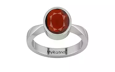 Sterling Silver Hessonite Garnet Ring Prime Quality (R9)