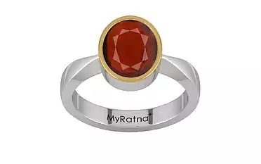 GoldCap Hessonite Garnet Ring Prime Quality (R9)