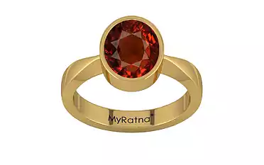 Gold Hessonite Garnet Ring Rare Quality (R9)